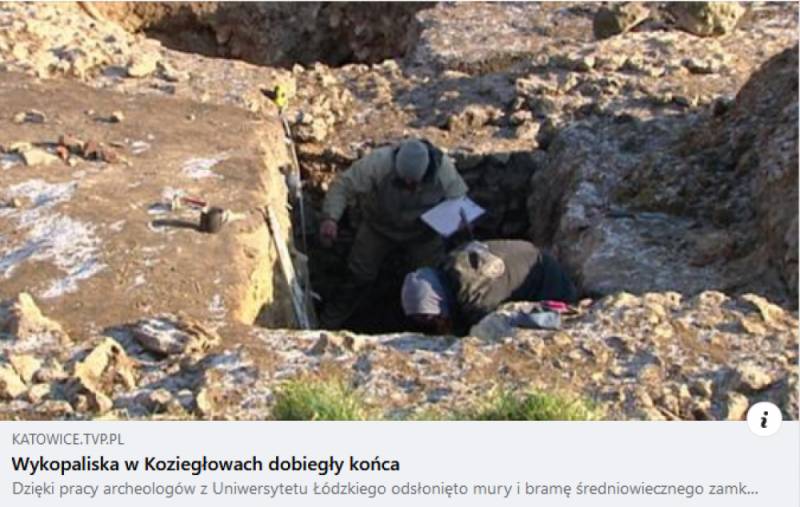 Zdjęcie: Wykopaliska na zamku w Koziegłowach w Aktualnościach ...